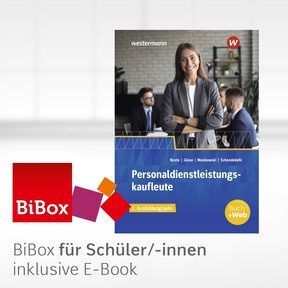 Produktabbildung zu Personaldienstleistungskaufleute - BiBox - Das digitale Unterrichtssystem 1. Ausbildungsjahr - Klassenlizenz Premium (1 Schuljahr) - 6. Auflage 2025