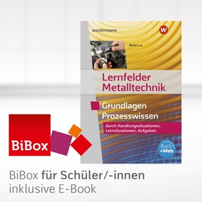 Produktabbildung zu Lernfelder Metalltechnik - BiBox - Das digitale Unterrichtssystem Grundlagen Prozesswissen - Klassenlizenz Premium (1 Schuljahr) - 6. Auflage 2020