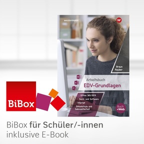 Produktabbildung zu Arbeitsbuch EDV-Grundlagen - Windows 10 und MS-Office 2019 - BiBox - Das digitale Unterrichtssystem - Klassenlizenz Premium (1 Schuljahr) - 1. Auflage 2020