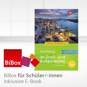 Produktabbildung zu Ausbildung im Groß- und Außenhandel - BiBox - Das digitale Unterrichtssystem 1. Ausbildungsjahr - Kaufmann/Kauffrau für Groß- und Außenhandel - Klassenlizenz Premium (1 Schuljahr) - 10. Auflage 2026