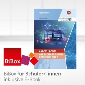 Produktabbildung zu Gesamtband Wirtschafts- und Betriebslehre - BiBox - Das digitale Unterrichtssystem - Klassenlizenz Premium (1 Schuljahr) - 1. Auflage 2021