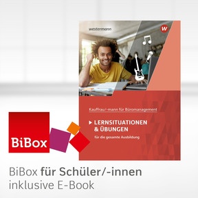 Produktabbildung zu Kaufmann/Kauffrau für Büromanagement - BiBox - Das digitale Unterrichtssystem Lernsituationen und Übungen - Klassenlizenz Premium (1 Schuljahr) - 4. Auflage 2025