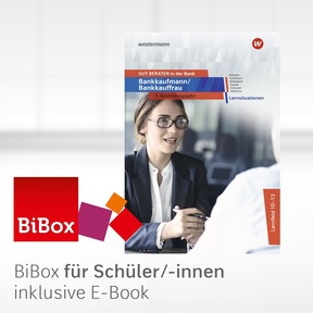 Produktabbildung zu GUT BERATEN in der Bank - BiBox - Das digitale Unterrichtssystem Lernsituationen 3. Ausbildungsjahr - Klassenlizenz Premium (1 Schuljahr) - 2. Auflage 2023