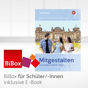 Produktabbildung zu Mitgestalten - BiBox - Das digitale Unterrichtssystem - Klassenlizenz Premium (1 Schuljahr) - 18. Auflage 2021