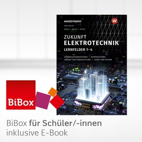 Produktabbildung zu Zukunft Elektrotechnik - BiBox - Das digitale Unterrichtssystem Grundwissen Lernfelder 1-4 - Klassenlizenz Premium (1 Schuljahr) - 2. Auflage 2025