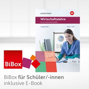 Produktabbildung zu Wirtschaftslehre für die Fachhochschulreife - Nordrhein-Westfalen - BiBox - Das digitale Unterrichtssystem Fachrichtung Gesundheit und Soziales - Klassenlizenz Premium (1 Schuljahr) - 2. Auflage 2023