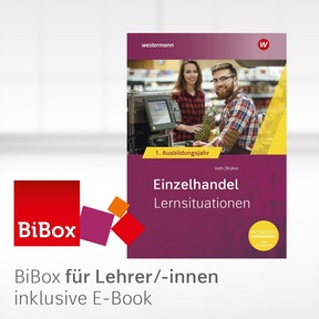 Produktabbildung zu Einzelhandel nach Ausbildungsjahren - BiBox - Das digitale Unterrichtssystem 1. Ausbildungsjahr - Einzellizenz für Lehrer/-innen (Dauerlizenz) - 10. Auflage 2026