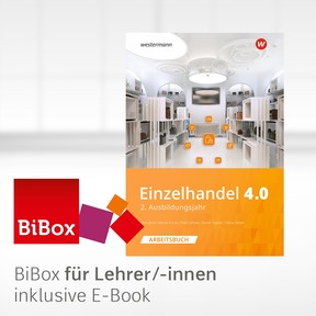 Produktabbildung zu Einzelhandel 4.0 - BiBox - Das digitale Unterrichtssystem Arbeitsheft 2. Ausbildungsjahr - Einzellizenz für Lehrer/-innen (Dauerlizenz) - 3. Auflage 2026