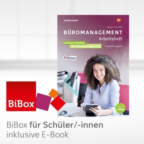 Produktabbildung zu Büromanagement - BiBox - Das digitale Unterrichtssystem 1. Ausbildungsjahr AH - Einzellizenz für Schüler/-innen (1 Schuljahr) - 5. Auflage 2025