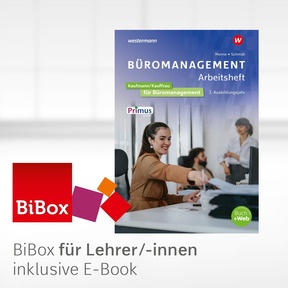 Produktabbildung zu Büromanagement - BiBox - Das digitale Unterrichtssystem 2. Ausbildungsjahr AH - Kollegiumslizenz für Lehrer/-innen (1 Schuljahr) - 5. Auflage 2026