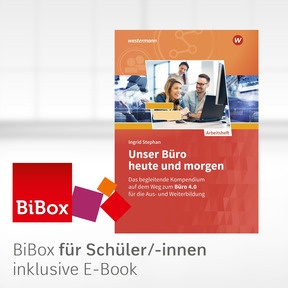 Produktabbildung zu Unser Büro heute und morgen - BiBox - Das digitale Unterrichtssystem AH - Einzellizenz für Schüler/-innen (1 Jahr) - 15. Auflage 2025
