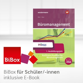 Produktabbildung zu Büromanagement - BiBox - Das digitale Unterrichtssystem 1. Ausbildungsjahr - Einzellizenz für Schüler/-innen (1 Schuljahr) - 4. Auflage 2022