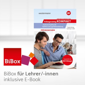 Produktabbildung zu Prüfungsvorbereitung Prüfungstraining KOMPAKT - Kaufmann/Kauffrau für Spedition und Logistikdienstleistung - BiBox – Das digitale Unterrichtssystem - Einzellizenz für Lehrer/-innen (Dauerlizenz) - 4. Auflage 2027