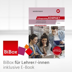 Produktabbildung zu Prüfungsvorbereitung Prüfungstraining KOMPAKT - Kaufmann/Kauffrau für Büromanagement - BiBox – Das digitale Unterrichtssystem - Einzellizenz für Lehrer/-innen (Dauerlizenz) - 5. Auflage 2027