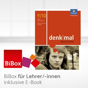 Produktabbildung zu denkmal - Ausgabe 2016 für Baden-Württemberg - BiBox - Das digitale Unterrichtssystem 9 / 10 - Kollegiumslizenz für Lehrer/-innen (1 Schuljahr)