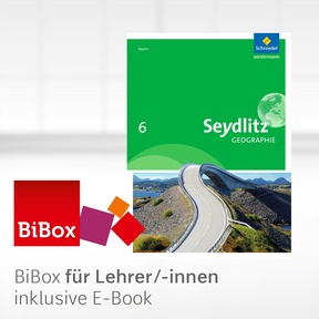 Produktabbildung zu Seydlitz Geographie - Bisherige Ausgabe für Realschulen in Bayern - BiBox - Das digitale Unterrichtssystem 6 - Kollegiumslizenz für Lehrer/-innen (1 Schuljahr)