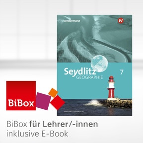 Produktabbildung zu Seydlitz Geographie - Aktuelle Ausgabe für Gymnasien in Bayern - BiBox - Das digitale Unterrichtssystem 7 - Kollegiumslizenz für Lehrer/-innen (1 Schuljahr)