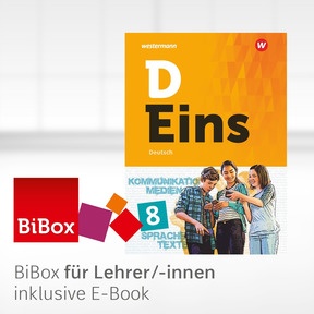 Produktabbildung zu D Eins - Deutsch - BiBox - Das digitale Unterrichtssystem 8 - Kollegiumslizenz für Lehrer/-innen (1 Schuljahr)