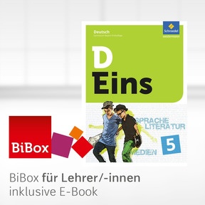 Produktabbildung zu D Eins - Sprache, Literatur, Medien: Deutsch Gymnasium Bayern - BiBox - Das digitale Unterrichtssystem 5 - Kollegiumslizenz für Lehrer/-innen (1 Schuljahr)