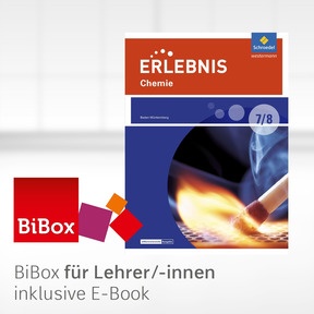 Produktabbildung zu Erlebnis Chemie - Differenzierende Ausgabe 2016 für Baden-Württemberg - BiBox - Das digitale Unterrichtssystem 7/8 - Kollegiumslizenz für Lehrer/-innen (1 Schuljahr)