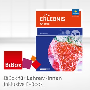 Produktabbildung zu Erlebnis Chemie - Differenzierende Ausgabe 2016 für Baden-Württemberg - BiBox - Das digitale Unterrichtssystem 9/10 - Kollegiumslizenz für Lehrer/-innen (1 Schuljahr)