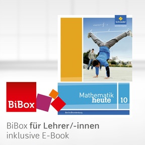 Produktabbildung zu Mathematik heute - Ausgabe 2016 für die Sekundarstufe I in Berlin und Brandenburg - BiBox - Das digitale Unterrichtssystem 10 - Kollegiumslizenz für Lehrer/-innen (1 Schuljahr)