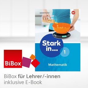 Produktabbildung zu Stark in Mathematik - Mittel- und Oberstufe - Ausgabe 2016 - BiBox - Das digitale Unterrichtssystem 1 (Lernstufe 5/6) - Kollegiumslizenz für Lehrer/-innen (1 Schuljahr)