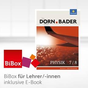Produktabbildung zu Dorn / Bader Physik SI - Aktuelle Ausgabe für Baden-Württemberg - BiBox - Das digitale Unterrichtssystem 7/8 - Kollegiumslizenz für Lehrer/-innen (1 Schuljahr)