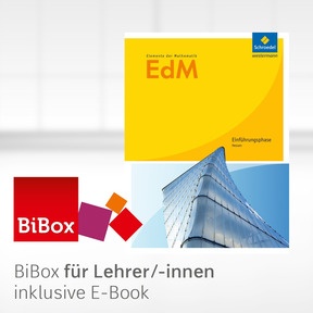 Produktabbildung zu Elemente der Mathematik SII - Ausgabe 2016 für Hessen - BiBox - Das digitale Unterrichtssystem Einführungsphase - Kollegiumslizenz für Lehrer/-innen (1 Schuljahr)