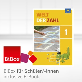 Produktabbildung zu Welt der Zahl - Allgemeine Ausgabe 2015 - BiBox - Das digitale Unterrichtssystem 1 - Einzellizenz für Schüler/-innen (1 Schuljahr)