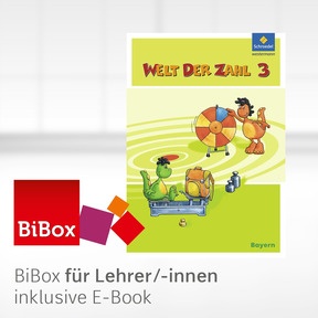 Produktabbildung zu Welt der Zahl - Ausgabe 2014 für Bayern - BiBox - Das digitale Unterrichtssystem 3 - Kollegiumslizenz für Lehrer/-innen (Dauerlizenz)