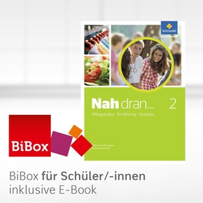 Produktabbildung zu Nah dran ... AES - Alltagskultur, Ernährung, Soziales - BiBox - Das digitale Unterrichtssystem 9 / 10 - Einzellizenz für Schüler/-innen (1 Schuljahr)