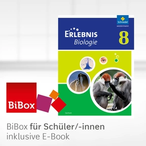 Produktabbildung zu Erlebnis Biologie - Ausgabe 2012 für Sachsen - BiBox - Das digitale Unterrichtssystem 8 - Einzellizenz für Schüler/-innen (1 Schuljahr)