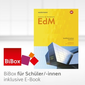 Produktabbildung zu Elemente der Mathematik SII - Ausgabe 2017 für Niedersachsen - BiBox - Das digitale Unterrichtssystem Qualifikationsphase gA Grundkurs - Einzellizenz für Schüler/-innen (1 Schuljahr)