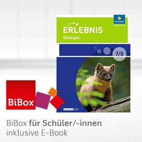 Produktabbildung zu Erlebnis Biologie - Differenzierende Ausgabe 2016 für Sekundarschulen und Oberschulen in Berlin und - BiBox - Das digitale Unterrichtssystem 7/8 - Klassenlizenz Premium (1 Schuljahr)