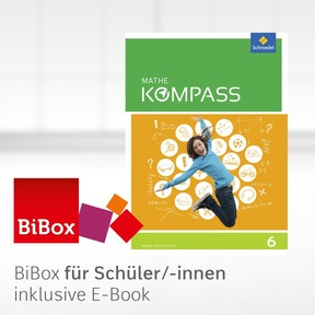Produktabbildung zu Mathe Kompass - Ausgabe für Bayern - BiBox - Das digitale Unterrichtssystem 6 - Klassenlizenz Premium (1 Schuljahr)