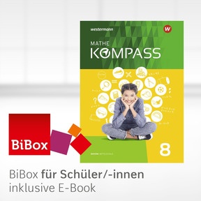 Produktabbildung zu Mathe Kompass - Ausgabe für Bayern - BiBox - Das digitale Unterrichtssystem 8 - Klassenlizenz Premium (1 Schuljahr)