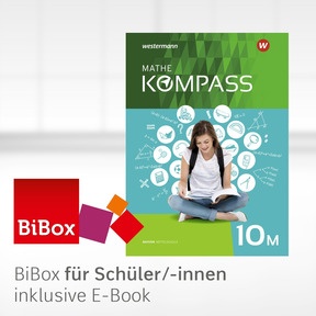 Produktabbildung zu Mathe Kompass - Ausgabe für Bayern - BiBox - Das digitale Unterrichtssystem 10 M - Klassenlizenz Premium (1 Schuljahr)
