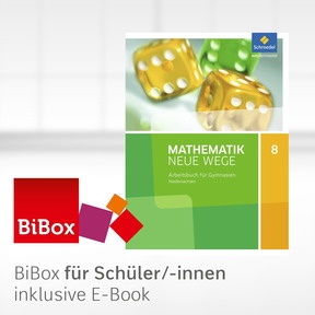 Produktabbildung zu Mathematik Neue Wege SI - Ausgabe 2015 für Niedersachsen G9 - BiBox - Das digitale Unterrichtssystem 8 - Klassenlizenz Premium (1 Schuljahr)