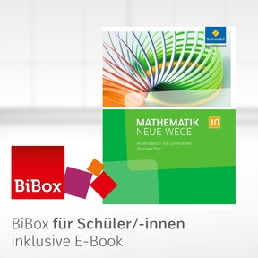 Produktabbildung zu Mathematik Neue Wege SI - Ausgabe 2016 für Rheinland-Pfalz - BiBox - Das digitale Unterrichtssystem 10 - Klassenlizenz Premium (1 Schuljahr)