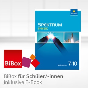 Produktabbildung zu Spektrum Physik - Aktuelle Ausgabe für Niedersachsen - BiBox - Das digitale Unterrichtssystem 7 - 10 - Klassenlizenz Premium (1 Schuljahr)