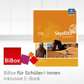 Produktabbildung zu Seydlitz Geographie - Aktuelle Ausgabe für Gymnasien in Baden-Württemberg - BiBox - Das digitale Unterrichtssystem 7 / 8 - Klassenlizenz Premium (1 Schuljahr)
