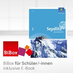 Produktabbildung zu Seydlitz Geographie - Aktuelle Ausgabe für Realschulen in Bayern - BiBox - Das digitale Unterrichtssystem 5 - Klassenlizenz Premium (1 Schuljahr)