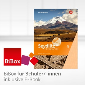 Produktabbildung zu Seydlitz Geographie - Aktuelle Ausgabe für Realschulen in Bayern - BiBox - Das digitale Unterrichtssystem 8 - Klassenlizenz Premium (1 Schuljahr)