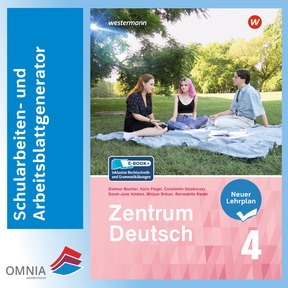 Produktabbildung zu Zentrum Deutsch 4, neuer Lehrplan - OMNIA - Ihr Schularbeiten- und Arbeitsblattgenerator - Schullizenz