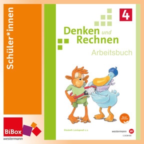 Produktabbildung zu Denken und Rechnen 4 Arbeitsbuch, neuer Lehrplan - BiBox - Ihr digitales Unterrichtspaket - Einzellizenz für Schüler*innen
