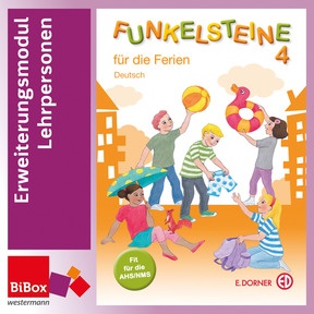 Produktabbildung zu FUNKELSTEINE 4 für die Ferien - Deutsch, Fit für die MS/AHS - BiBox - Erweiterungsmodul