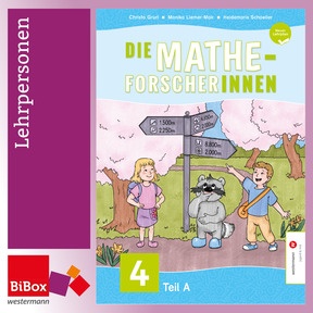Produktabbildung zu Die Mathe-Forscher/innen 4, Material für Lehrpersonen, neuer Lehrplan - BiBox - Ihr digitales Unterrichtspaket - Einzellizenz für Lehrpersonen