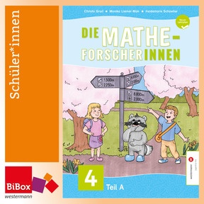Produktabbildung zu Die Mathe-Forscher/innen 4, neuer Lehrplan - BiBox - Ihr digitales Unterrichtspaket - Einzellizenz für Schüler*innen