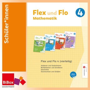 Produktabbildung zu Flex und Flo 4 (vierteilig), neuer Lehrplan - BiBox - Ihr digitales Unterrichtspaket - Einzellizenz für Schüler*innen